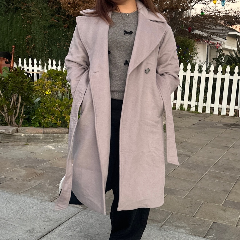 Club Monaco Light Gray Trench Coat